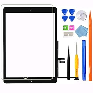 for iPad 7 7th / 8 8th Gen Screen Replacement Digitizer Touch Glass 10.2″, for 7th 8th Generation A2197 A2198 A2200 A2270 A2428 A2429 A2430,+Home Button,Video Guide,Full Repair Kit