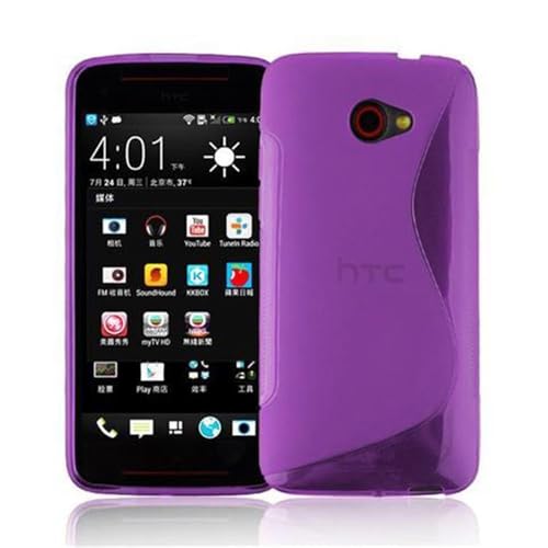 cadorabo Coque pour HTC Butterfly S en ORCHIDÉE Violet - Housse Protection Souple en Silicone TPU avec Anti-Choc et Anti-Rayures - Ultra Slim Fin Gel Case...
