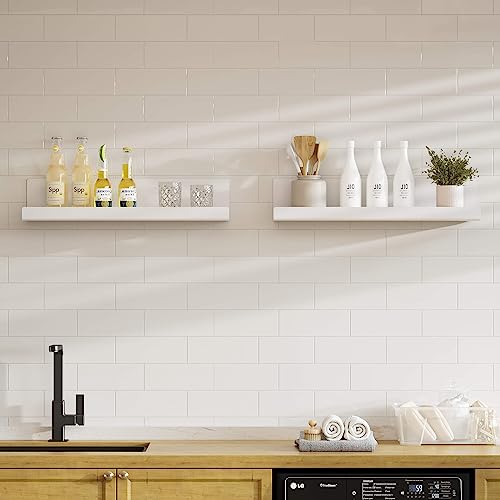 LOFTPLUS Mensola da Muro Senza Foratura Set da 2