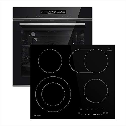 Autarkes Herdset: 60cm Einbau-Backofen EB8017ED + 59cm Glaskeramik-Kochfeld KFS59RL