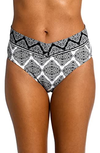 V-Front High Waist Bikini Swimsuit Bottom