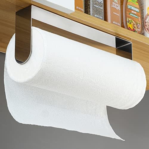 YIGII Paper Towel Holder Under Mount Black Paper