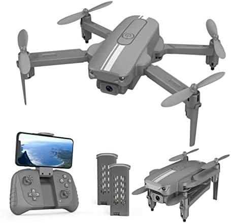 S17 Mini Drone for Adults/Kids,720P HD FPV Camera,Altitude Hold, Headless Mode, One Key Start/Landing, Speed Adjustment, 3D Flips 2 Batteries, Remote Control Toys Gifts for Kids or Beginners
