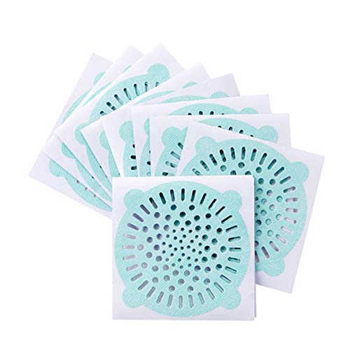 Sanwood 10Pcs Drain Hair Trap Catcher Removal Sink Strainer Kitchen Shower Bathroom Green