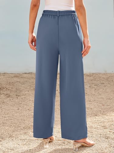 Image of LILLUSORY Womens Wide Leg Dress Work Flowy Pants Business Casual Outfits | 2026 Trousers, Dressy Slacks, High Waisted Palazzo, Professional Office Interview Clothes, Travel Wear