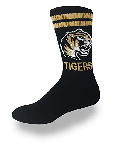 Black With Gold Tigers Premium Athletic Crew Socks2