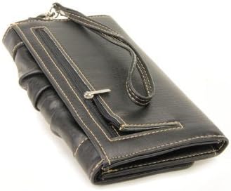 Miniatura 4 de Negro Studded Turnlock Wristlet cartera