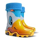  DEMAR Kinder Gummistiefel gefüttert STORMER LUX (Size 24/25 EU) Ente