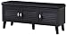 Baxton Furniture Studios Sheffield Modern and Contemporary 3 Door Wood Cushioned Bench Shoe Rack Cabinet Organizer, Dark Brown