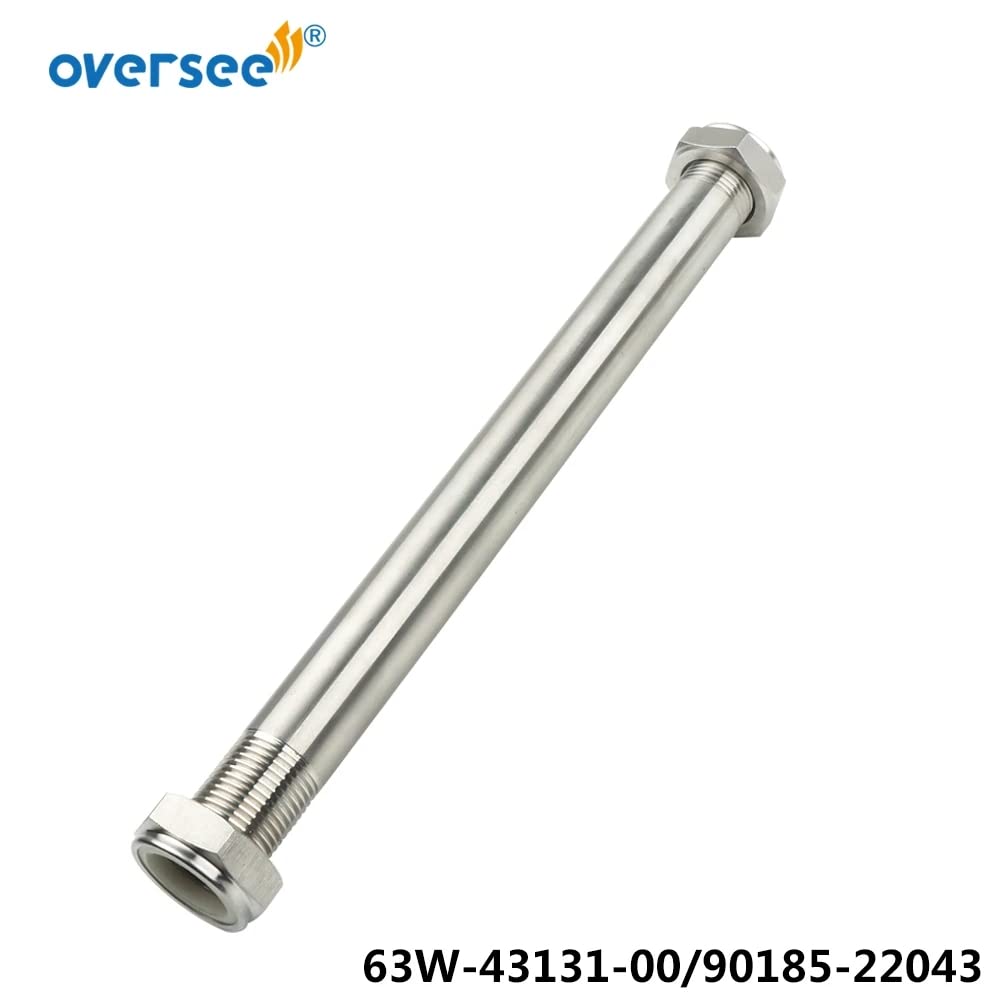 OVERSEE 63W-43131-01 Clamp Bracket Bolt for Yamaha Outboard Motor 2T 9.9HP 15HP Parsun Hidea Seapro HDX &90185-22043 Screw