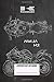 Produktbild Composition Notebook: Kawasaki Ninja H2 Schematic On A Chalkboard Primary Story Journal Composition Notebook For Grades
