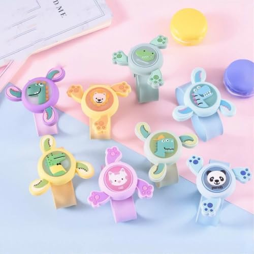 Image of BELOXY Cartoon LED Light Kids Rakhi Toy Boy Girl, Slap Band Cartoon Wrist Band with LED Light Up Great Birthday Gift Toys for Kids (Assorted Color and Model)