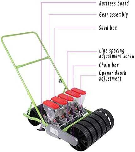 Máquina manual sembradora de precisión para semillas miniatura 3