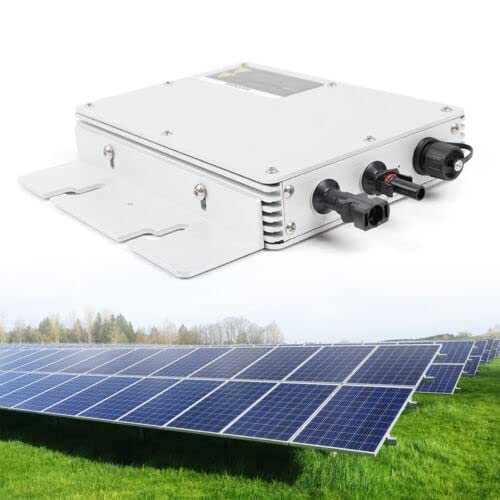 Solar Wechselrichter Netzfilter Micro Grid Pv Inverter Modul Microinverter Wasserdicht 300/600/1200w Gold Silber Blau (300W, Silver)