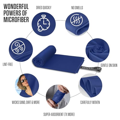VENTURE-4TH-Quick-Dry-Towel-Microfiber-Travel-Towel-Ideal-for-Camping-Hiking-Backpacking-Gym-Lightweight-Fast-Drying-Travel-Towels-for-Body-Compact-Easy-to-Pack-Navy-Blue-Medium