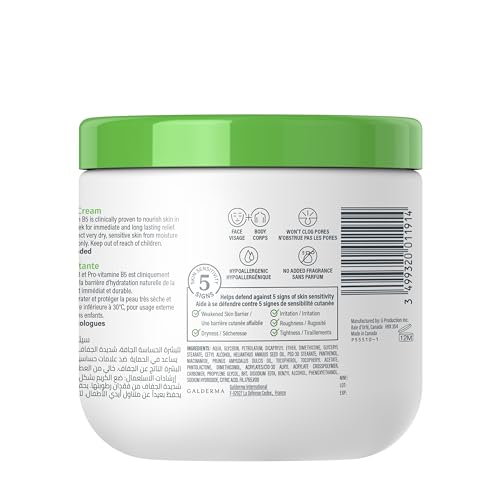 Cetaphil Moisturising Cream Jar 453g, Large Value Rich Cream for Dry to Very Dry Sensitive Skin, Long-Lasting Intense Hydration for Face, Hands & Body, Non-Greasy Family Tub, Buy-Once Size
