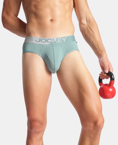 Image of Jockey MM04 Men Microfiber Mesh Elastane Stretch Performance Active Wear Brief with StayDry Technology