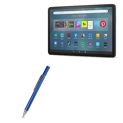 BoxWave Stylus Pen Compatible with Amazon Fire Max 11 (2023, 13th Gen) - FineTouch Capacitive Stylus, Super Precise Stylus Pen - Lunar Blue