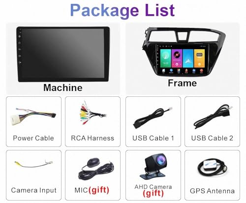 Radio de coche con WiFi y música Bluetooth para viajes en Hyundai I20 3