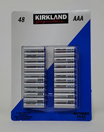 Kirkland Signature Alkaline AAA Plus Batteries, 48 Count