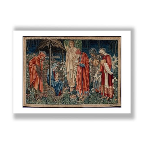 Impression d'art anti-reflet Edward Burne Jones The Adoration of the Magi Medium