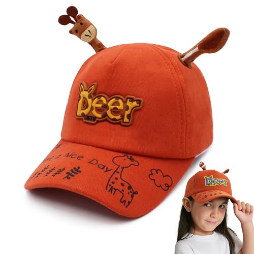 Image of VRITRAZ Unisex Kids Baseball Cap, Lightweight Adjustable Casual Sports Hat | for School, Travel and Outdoor Activities, Boys and Girls (4-12 Years)