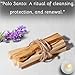 Amazing Gemstone Premium Palo Santo Sticks - 3 Pieces Authentic Palo Santo Incense Sticks for Aromatherapy, Meditation, and Cleansing - Natural Scented Fragrance for Relaxation and Spiritual Healing