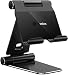 Humixx Tablet Stand, Dual Adjustable Phone Stand [Sturdy No-Slip/Shaking] Foldable Holder Dock Compatible with iPad Pro 12.9 Mini Air Samsung Galaxy Kindle Fire Nintendo Switch Pad 4-13 Inch Tablets