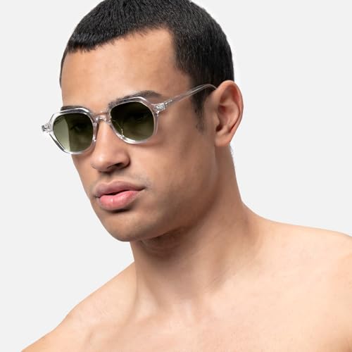 X Frame Therapy Occhiali Da Sole Glitzospex Uomo/Donna Acetato UV400 (Velvet Black) - 5