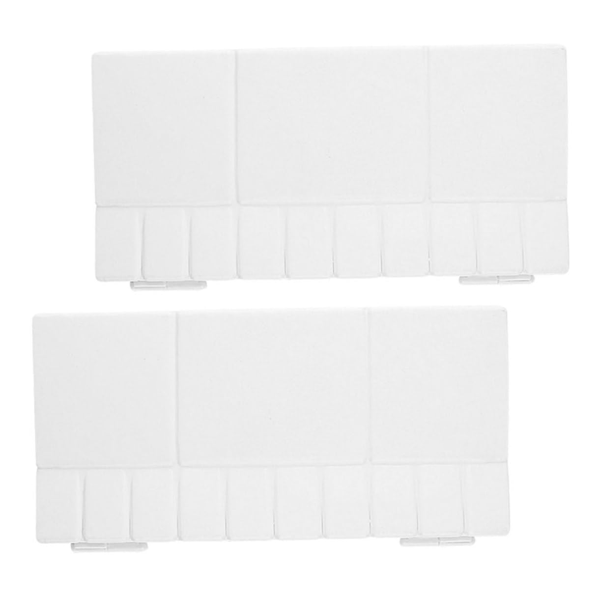 Tofficu 4 Sätze Acryl-farbkasten Farbtablett Nasse Palette Markierungen Zum Ausmalen Farbwannenauskleidungen Paletten Für Kunstmalerei Aquarellpapier Kunstpalette Weiß Abs 2 Stück * 4