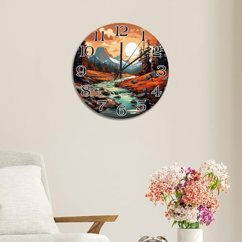 Horloge murale silencieuse moderne Banff sans tic-tac 38cm