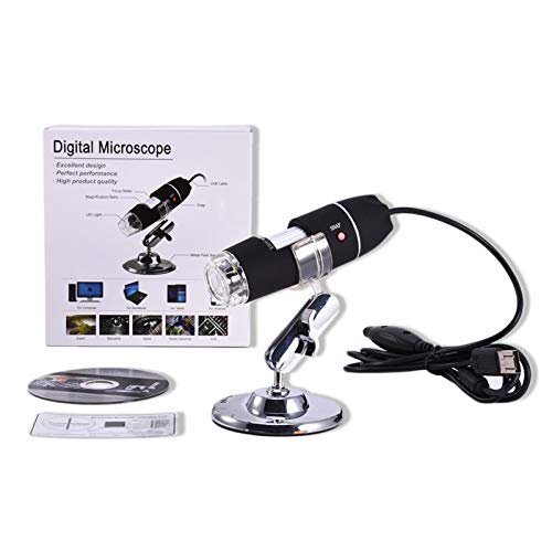 1600X USB Mikroskop, 2 In 1 Digital Kamera Microscope 8 LED Digital Vergrößerung Endoskop Mit Metallständer Max 1600X… – Bild 4