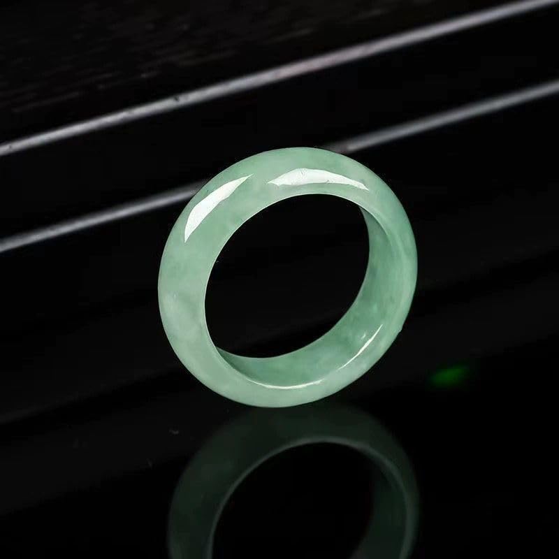 Natural A Grade Jade Band Ring Burma Jade Rings for Women Men, Myanmar Jadeite Jewelry3