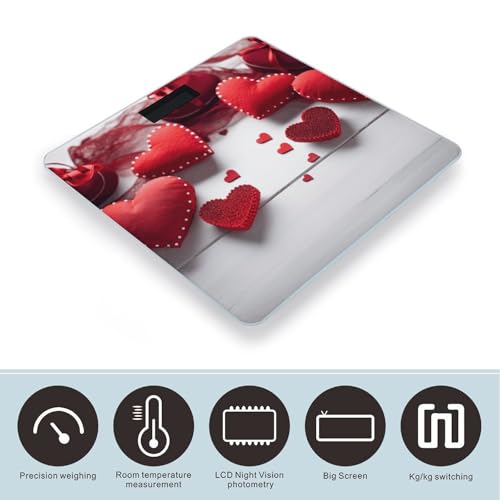 Báscula Digital de Vidrio Templado para Baño con Pantalla LCD miniatura 3