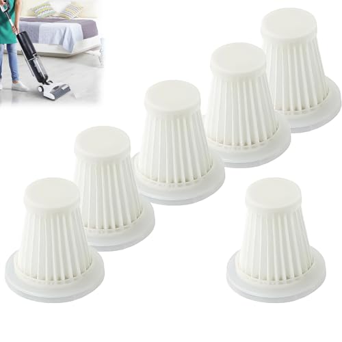 Sqxaldm 6 piezas Filtro lavable y reutilizable para aspiradora de mano, filtro HEPA de repuesto, accesorios para aspiradora de coche, filtro de repuesto para aspiradora de coche, aspiradora de mano