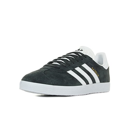 adidas Gazelle Baskets Homme, Solid Grey White Gold Metallic, 43 1/3 EU