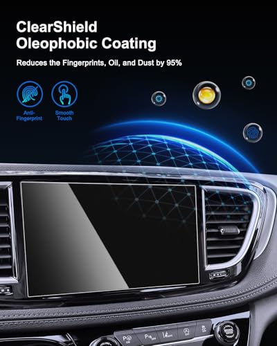 Image of SHAOHAO for 2026 2027 Chrysler Pacifica Anti-Glare Screen Protector for 2021-2026 2027 Chrysler Pacifica / 2025 2026 Voyager Accessories 10.1 Inch Matte Glass Anti Fingerprint & Scratch Bubble Free
