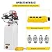 VEVOR Hydraulic Pump 12V DC Hydraulic Power Unit Double Acting Double Solenoid Hydraulic Power Pack Unit with 8L Plastic Tank Max Pressure 200 Bar for Car Liftng