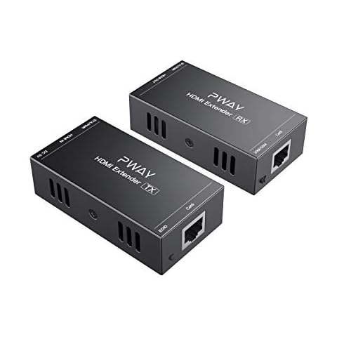 PW-HT202P(POC) HDMI Extender 165ft/50m Lossless Transmission Over Single Cat5e/6 Full HD 1080P Support 3D EDID One Power Supply (UTP+Transmitter and Receiver) Cover