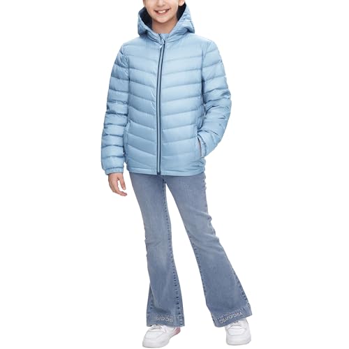 Image of Rokka&Rolla Girls' Ultra Lightweight Packable Down Puffer Jacket Coat
