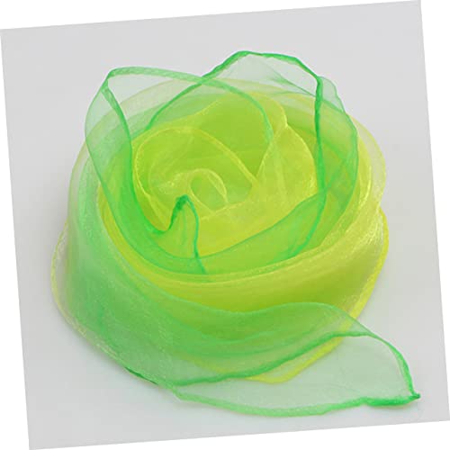 6pcs Small Scarf Dancing Scarves Scarfs Silk Scarves for for Dance Play Silk Square Juggling Party Random Color2