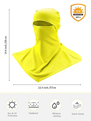 Image of SATINIOR 3 Piece Balaclava Face Cover Sun Protection Neck Cover Summer Balaclava for Men Women Outdoor Sports UV Protector
