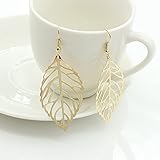 Women Silver Earrings, Earrings Leaves Pendientes Mujer Brincos Jewelry Orecchini Fashion Women Gold...