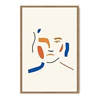 Framed Canvas Wall Art Boho Decor Illustration Canvas Prints Home Artwork Decoration for Living Room,Bedroom - 16x24 inches