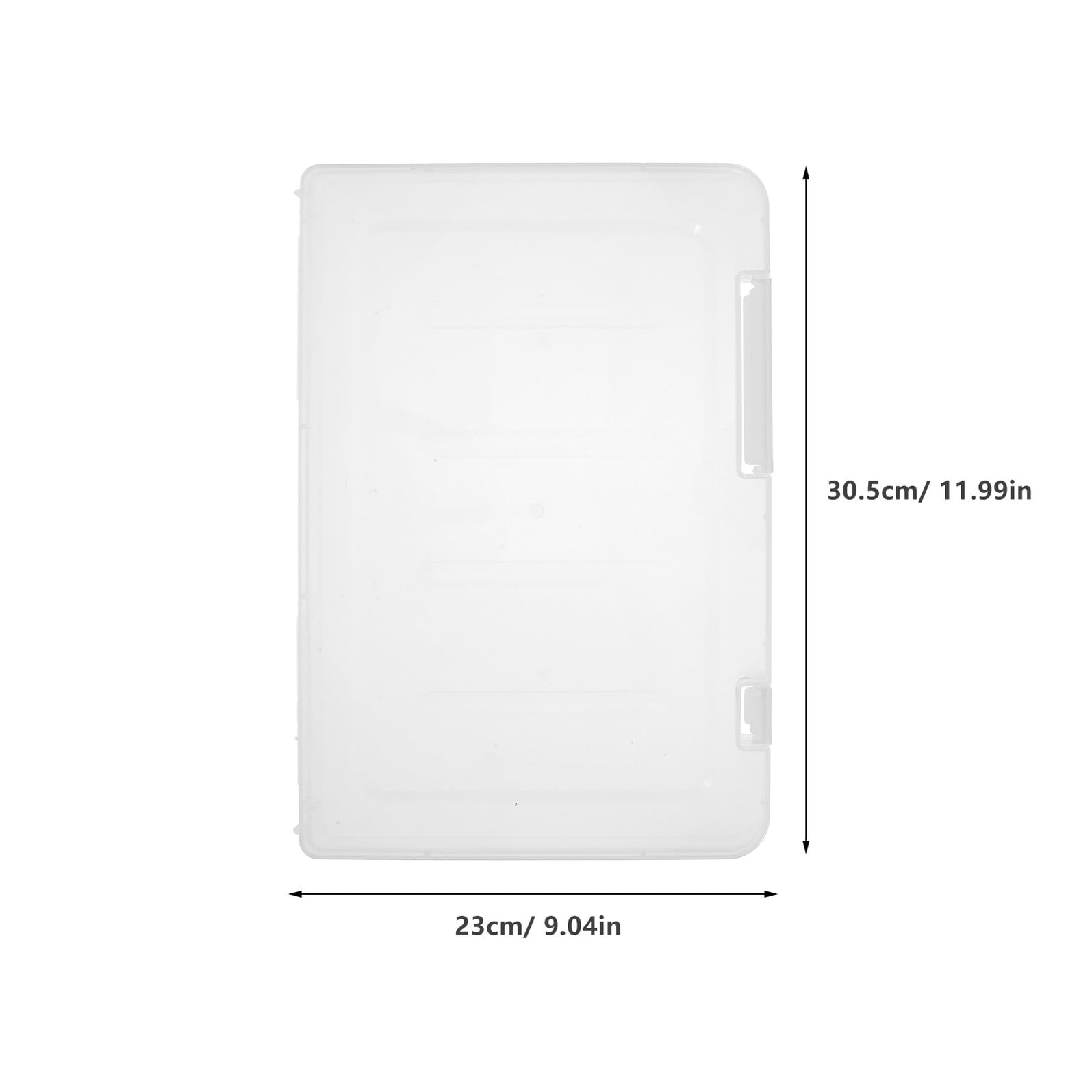 jojofuny Caja de Archivo Portátil A4, Paquete de 4, Pp, Blanco