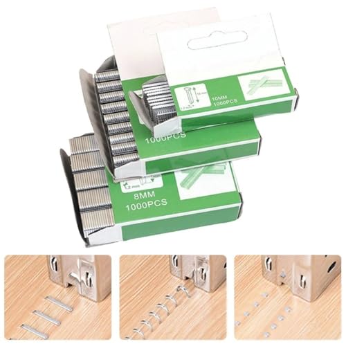 Clavos domésticos en forma de puerta 12mm con grapas de plata T/U, 1000 piezas miniatura 4