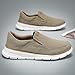 Mens Slip in Loafers Boat Slip On Casual Shoes Fashion Walking Dress Sneakers Work Lightweight Oxfords Soft Sole Khaki