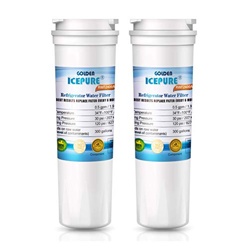 Golden icepure 2 pack remplacement du filtre à eau du réfrigérateur pour fisher & paykel 836848