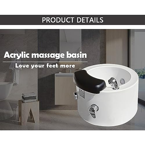 Spa de pies acrílico de suelo con masaje miniatura 6