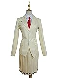 Xiao Wu WataMote Tomoko Kuroki Makuhari Shuuei High School Uniform Cosplay Costume (Female M) Beige,White
